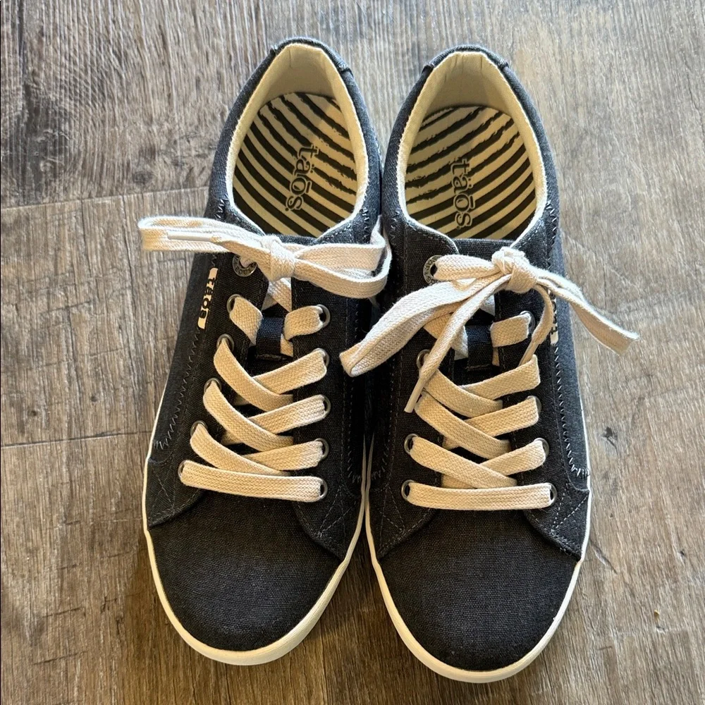 Taos Footwear Star charcoal wash canvas causal shoes - Picture 2 of 8